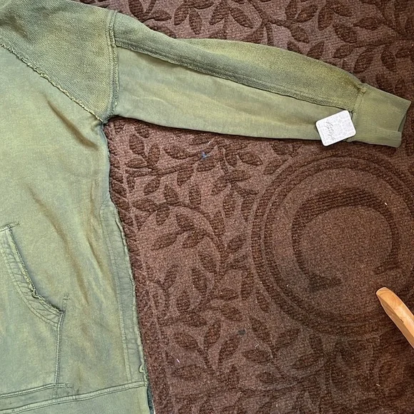 Free People Zoe Hoodie Hunter Green Size XS NWT - Picture 12 of 16